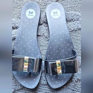 Women's Black Zaxy Sandals Size 10